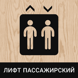 Табличка «Лифт пассажирский»