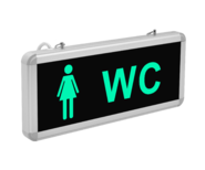 Светодиодный указатель «Женский туалет WC» аккумуляторный