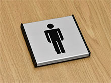 Табличка «Мужской туалет»