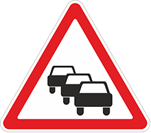 Дорожный знак Затор