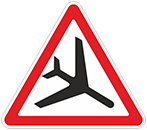 Дорожный знак «Низколетящие самолеты»