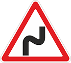 Дорожный знак «Опасные повороты»