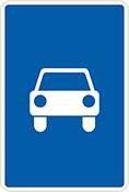 Дорожный знак «Дорога для автомобилей»