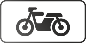 Дорожный знак Вид транспортного средства мотоцикл