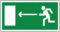 Указатель Направление к эвакуационному выходу налево