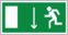 Знак Дверь эвакуационного выхода (левосторонний)