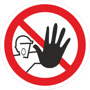 Знак Доступ посторонним запрещен