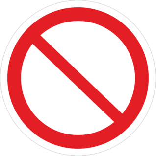Знак Запрещение (Прочие опасности)