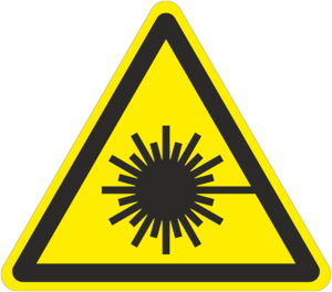Знак Опасно Лазерное излучение