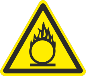 Знак Пожароопасно, окислитель