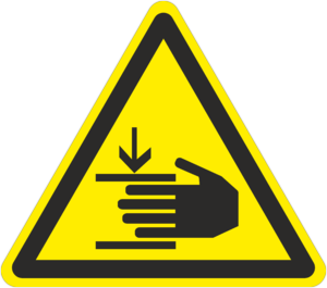 Знак Осторожно Возможно травмирование рук