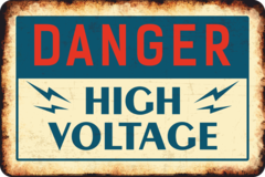 Табличка «Danger. High voltage»