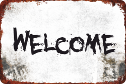 Табличка «Welcome»