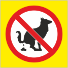 Знак «Выгул собак запрещен»