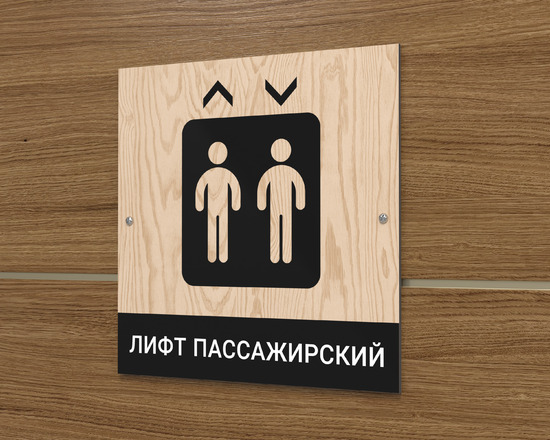 Табличка лифт пассажирский для подъезда