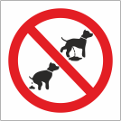 Знак «Здесь не туалет для собак»