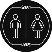 Табличка «Туалет»