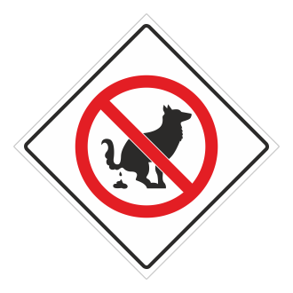 Знак Не выгуливать собак