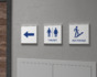 Навигационная табличка туалета