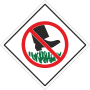 Знак «По газонам не ходить»