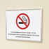Табличка Не курить на основании закона