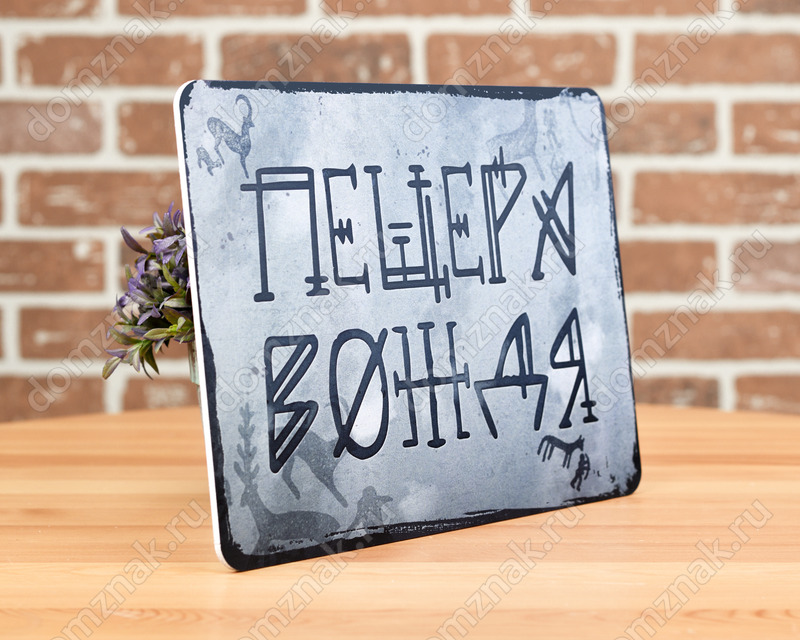 Табличка с забавной надписью в подарок